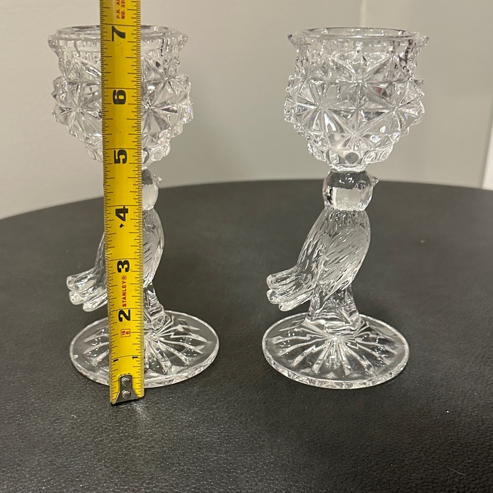 Elegant Crystal Candle Holders